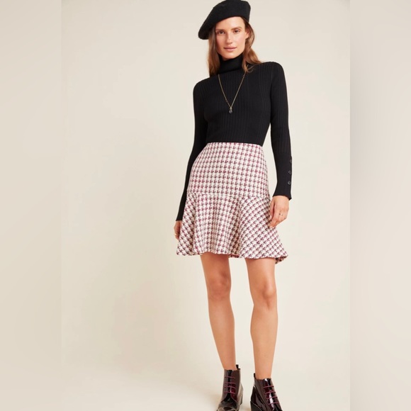 Anthropologie Dresses & Skirts - Anthropologie NWT Maeve Bobbie Plaid Flounced Mini Skirt